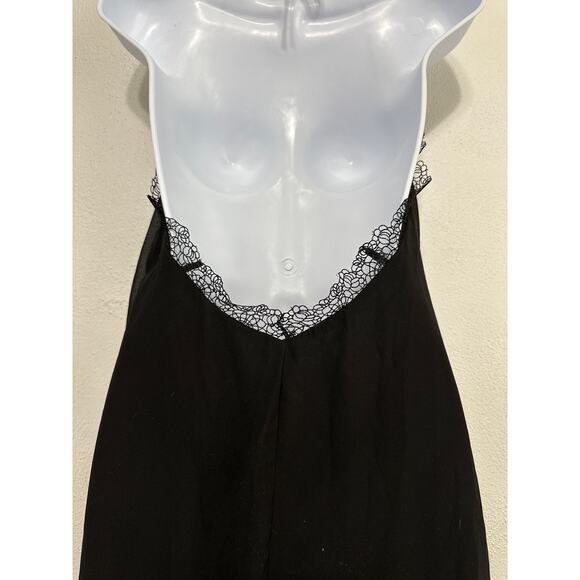 VTG Y2K Forever 21 Babydoll Sheer Dress Tunic Top M Black Dainty Dark Fairy Goth - Picture 9 of 15